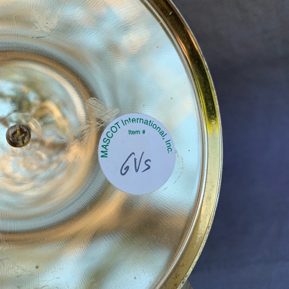 Mid Century Metal Wall Sconce Candle Holder Brass Gold Retro Decor MASCOT Atomic - Picture 7 of 9